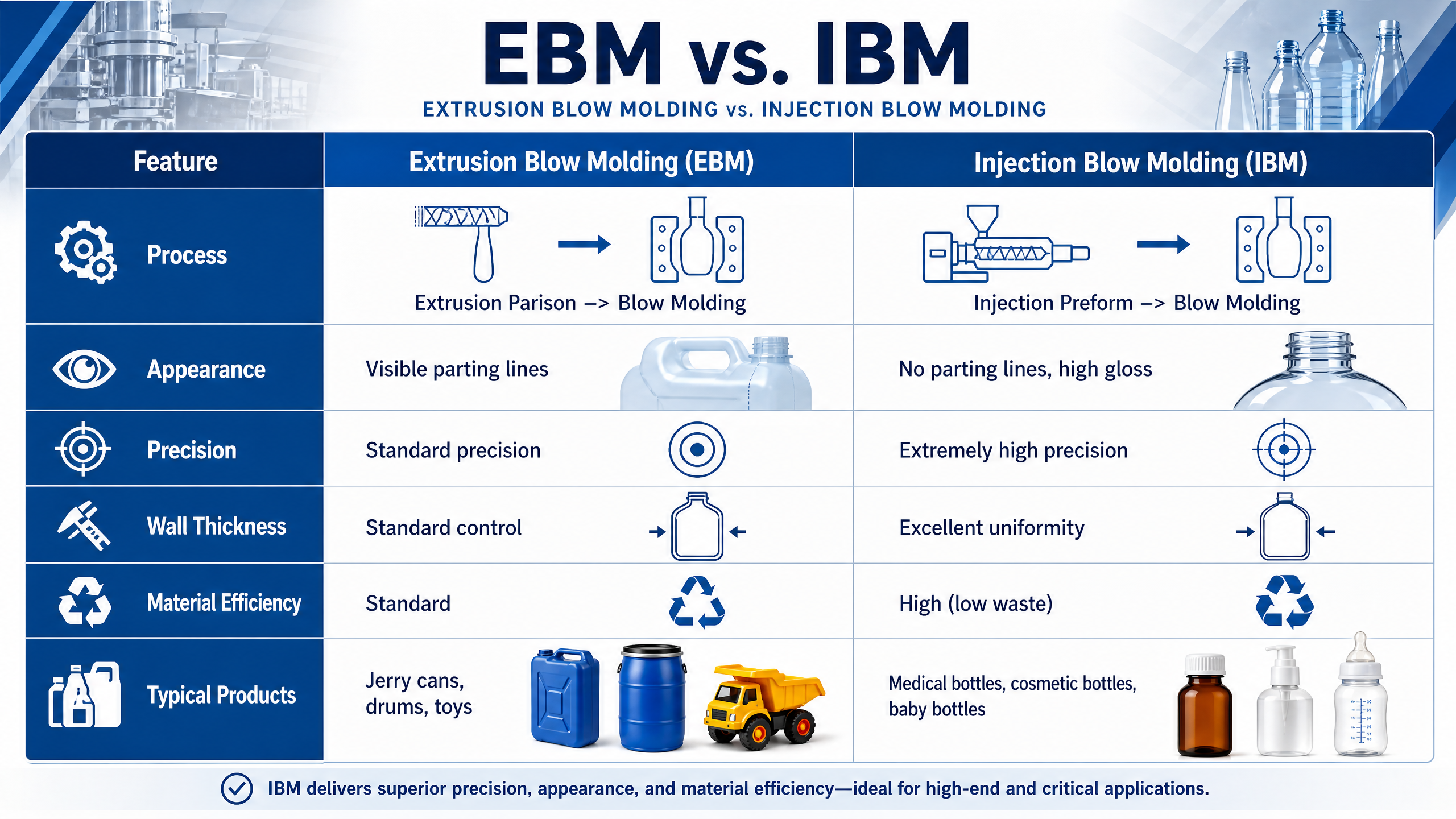 Последние блоги о компании EBM или IBM? Профессиональное руководство по выбору лучшего процесса формования