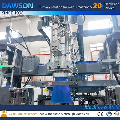 4 Шрубовая зона нагрева Пластиковая машина для формования HDPE Джерикан бутылки Линия производства Сцепление Сила 270 KN Технология