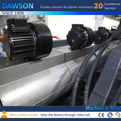 138 кВт Мощность нагрева винтом 5 л 10 л Канистра HDPE Выдувная формовочная машина Двухпозиционная экструзионно-выдувная формовочная машина Ход открытия формы 250-600 мм