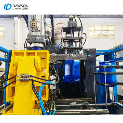 Hydraulic servo motor extrusion blow molding machine producing 20 liters HDPE plastic jerrycan oil bottle single station