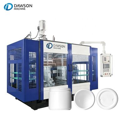 Автоматическая выдувная машина с мощностью нагрева головки 8 кВт для химически стойких HDPE банок с широким горлом объемом 1-5 л