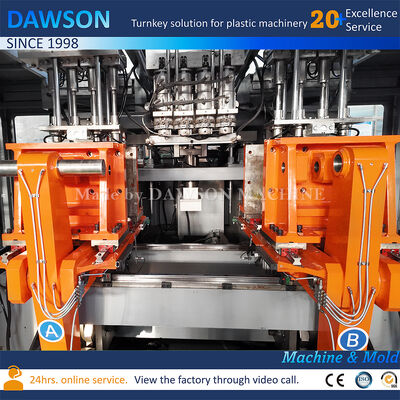 Двухстанционная экструзионная формовочная машина для бутылок 1L-3L с управлением Siemens PLC