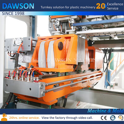 Полностью электрические 5L Hdpe стиральные бутылки моющего средства дуновная литья машина три головы экструзии дуновная литья машина