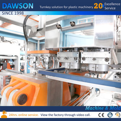 Полностью электрическая двухпозиционная экструзионно-выдувная машина для производства канистр из ПНД объемом 3 л и 5 л