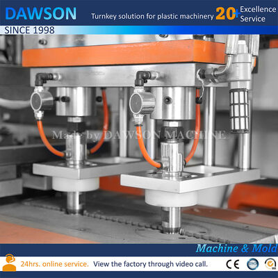 Полностью электрические 5L Hdpe стиральные бутылки моющего средства дуновная литья машина три головы экструзии дуновная литья машина
