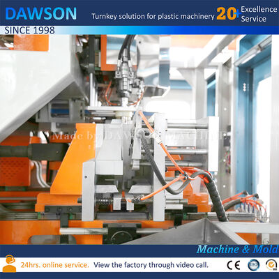 Полностью электрическая двухпозиционная экструзионно-выдувная машина для производства канистр из ПНД объемом 3 л и 5 л