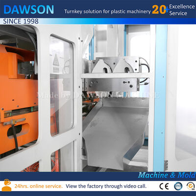 Полностью электрическая двухпозиционная экструзионно-выдувная машина для производства канистр из ПНД объемом 3 л и 5 л